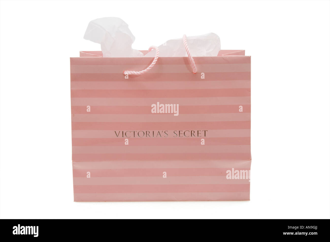 Rosa Victorias secret Tragetasche Stockfoto