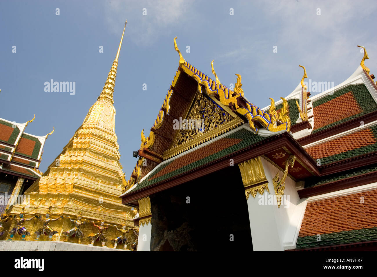 Grand Palace und Tempelanlage Bangkok Thailand Stockfoto