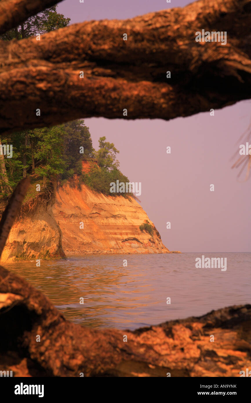 Pferd Kopf Klippen, Westmoreland Staatspark, Montross, Virginia, USA Stockfoto