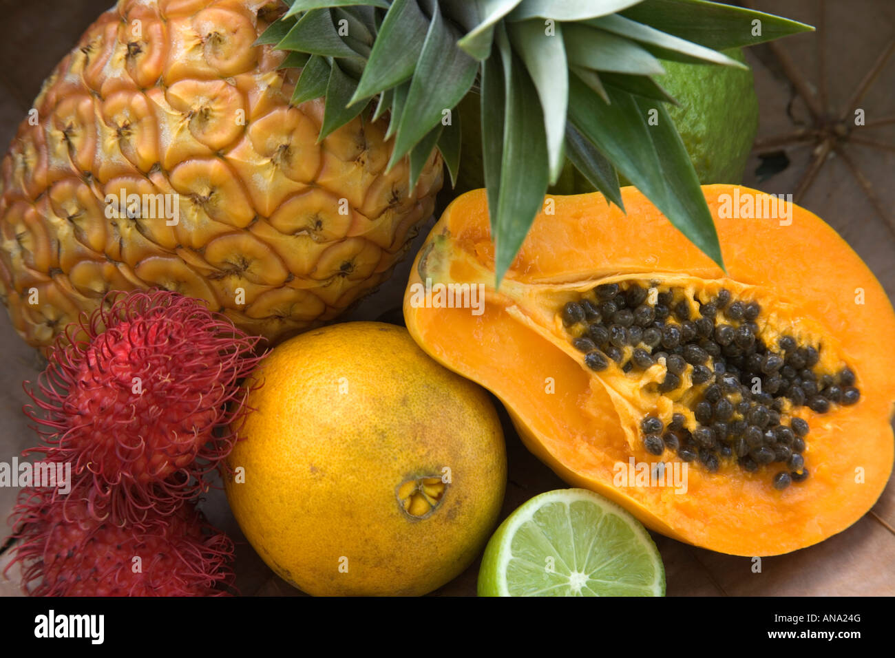"Tropischen" Früchten. Stockfoto