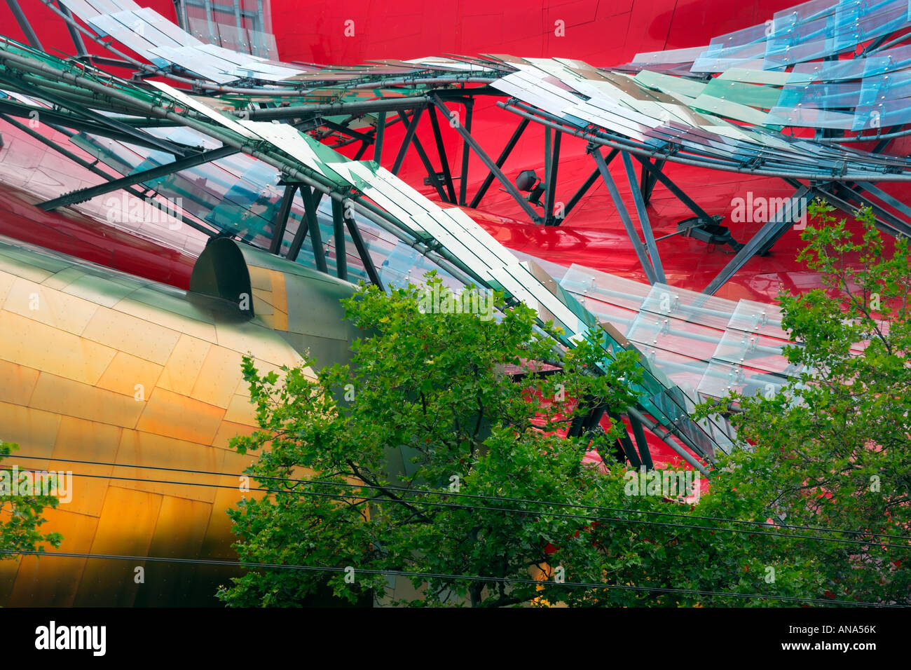Die zeitgenössische Erfahrung Musik-Projekt-Gebäude am Seattle Center in der Innenstadt von Seattle Washington USA Stockfoto