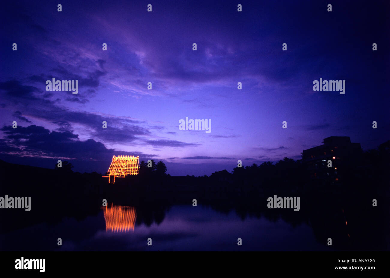 SRI PADMANABHASWAMY TEMPEL TRIVANDRUM Stockfoto