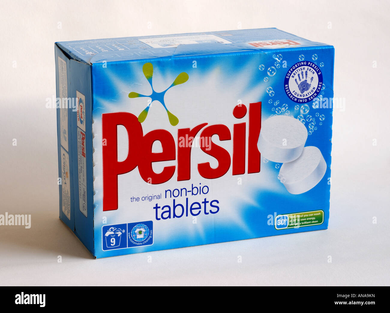 Persil nicht Bio Tabletten Stockfoto