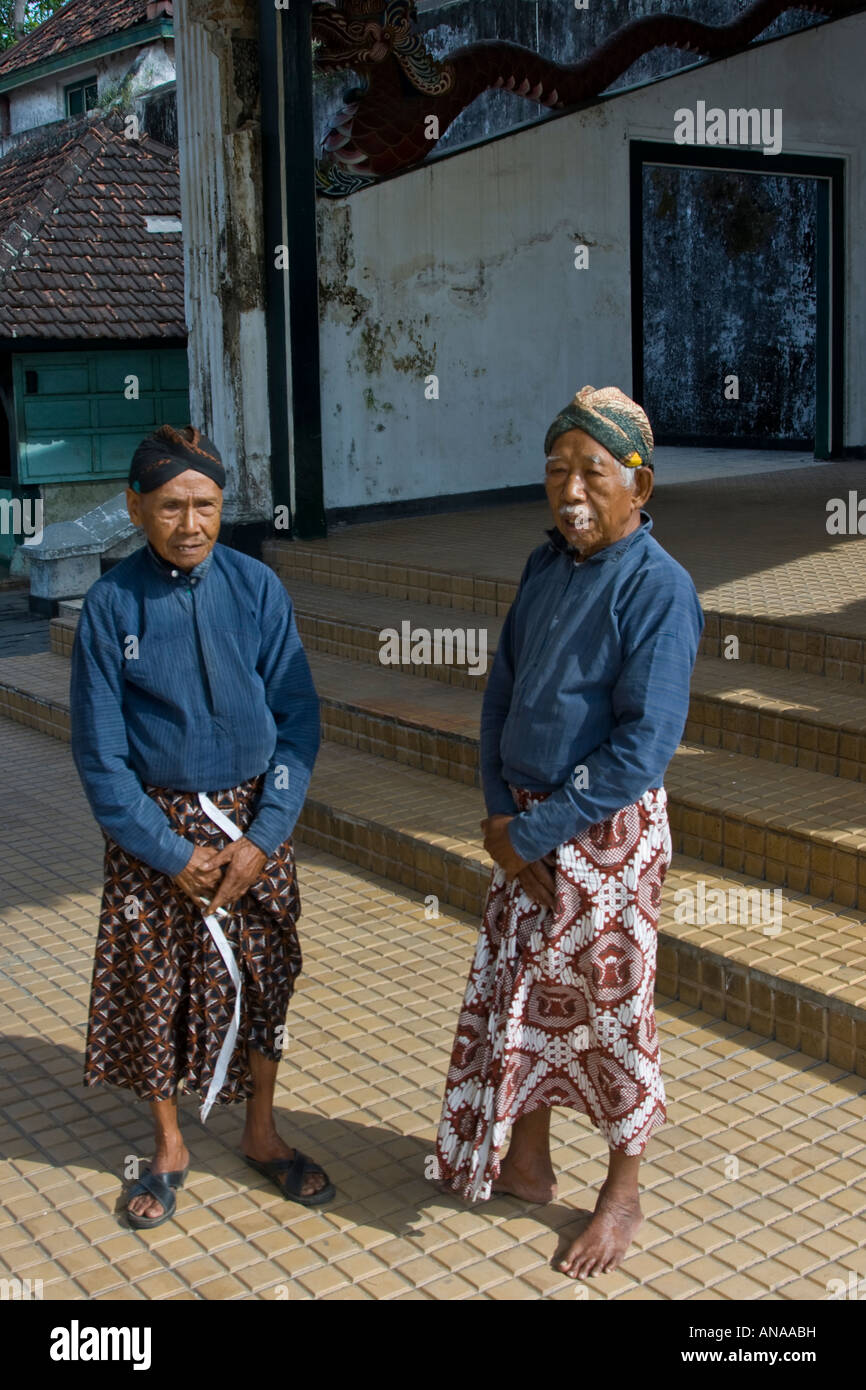 Palace Guard Kraton oder Sultan Palace Yogyakarta Java Indonesien Stockfoto