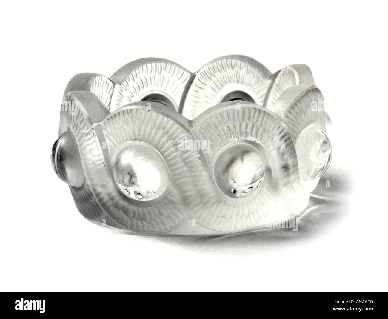 Lalique Kristall Glasschüssel nur zur redaktionellen Verwendung Stockfoto