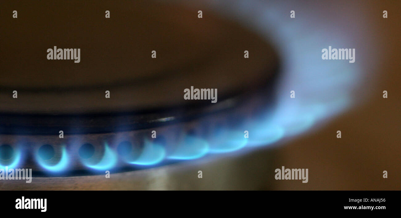 Gasflamme Stockfoto