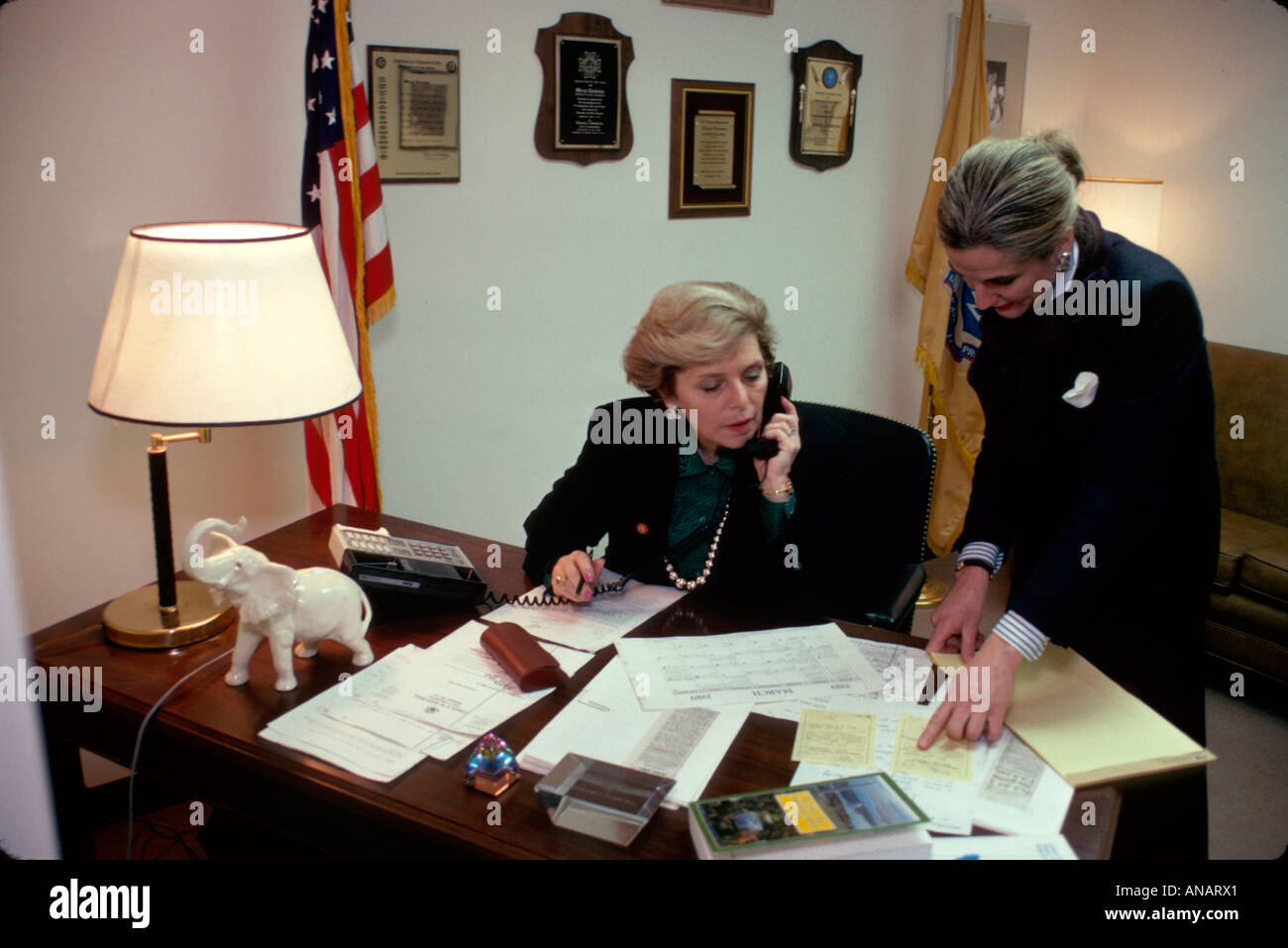 New Jersey, NJ, Mid Atlantic, The Garden State, Ridgewood, Kongressabgeordnete Marg, Straße, e Roukema, Büro, Assistent, gewählter Beamter, Politiker, Republikaner, NJ057 Stockfoto