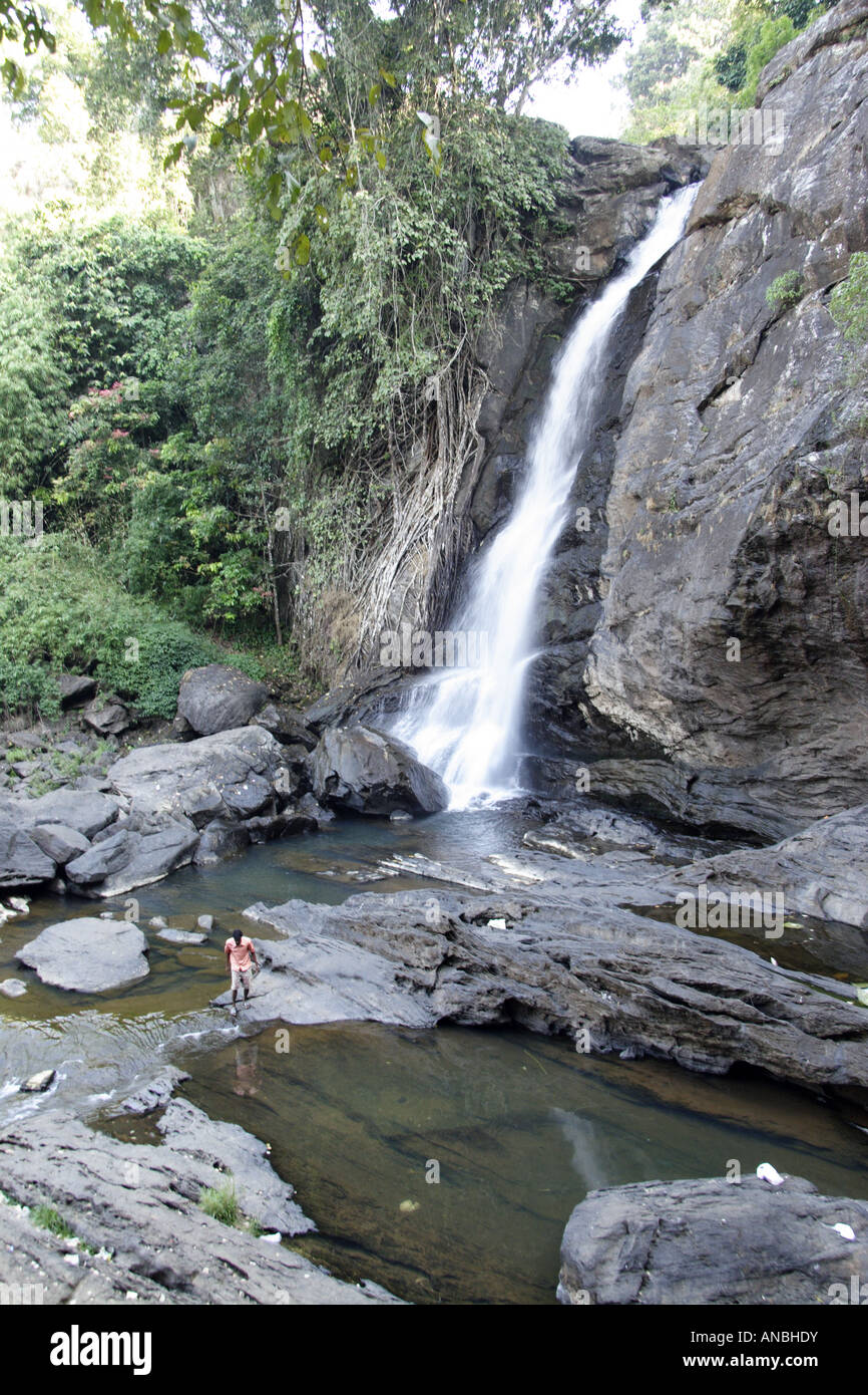 Soochippara Wasserfall. Einer der vielen Wasserfälle in Wayanad Distrikt von Kerala. Stockfoto