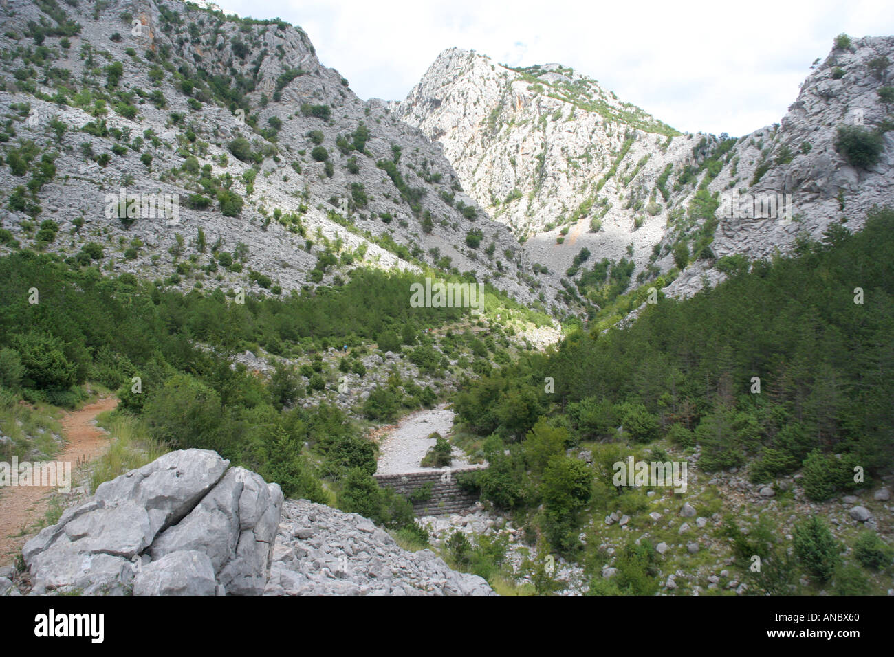 Mala Paklenica Canyon in Kroatien Stockfoto