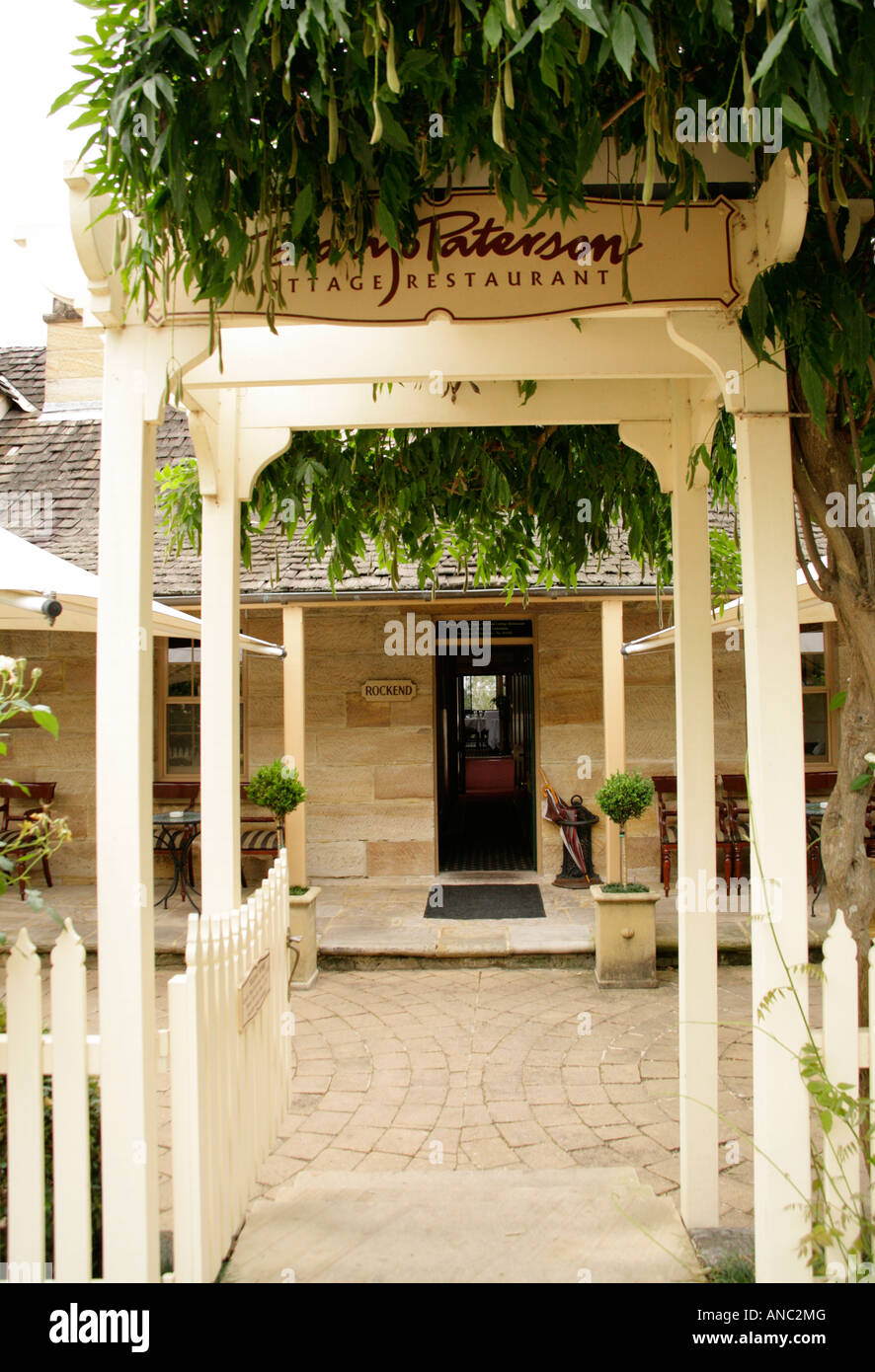 Eingang zum Rockend Cottage, Sydney, einmalige Haus der A.B.Banjo Paterson australischen Legende während seiner Schule und Schüler. Stockfoto