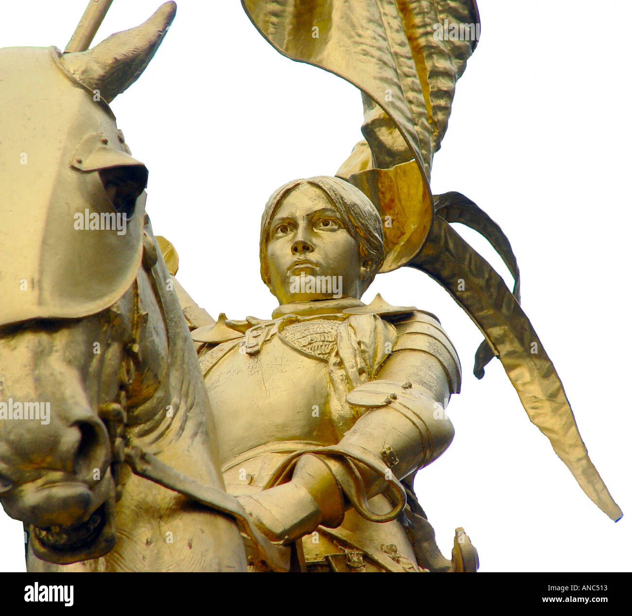 Joan of Arc Statue in Paris, Frnce Stockfoto