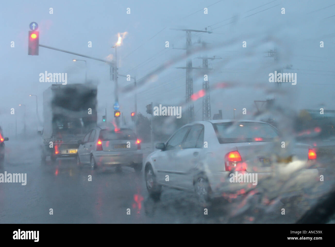 Autospiegel, regnet, Regen, Tropfen, nass, Transportmittel