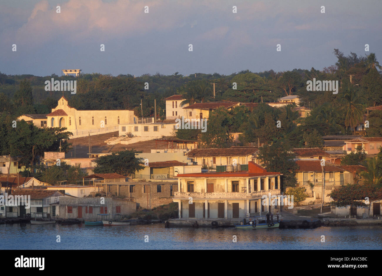 Fishingvillage Jagua Eingang der Bucht von Cienfuegos Kuba Stockfoto