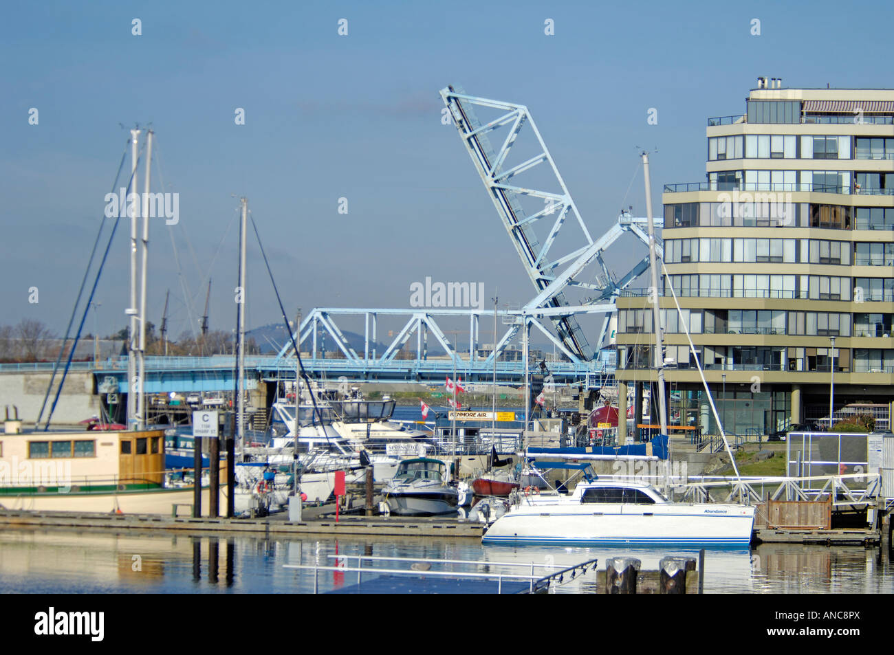 Victoria Harbour Vancouver Island in British Columbia BC Kanada Stockfoto