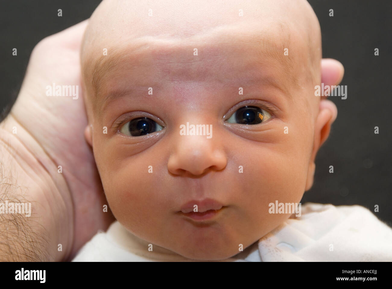 Vater Holding neugeborenes Baby boy Stockfoto