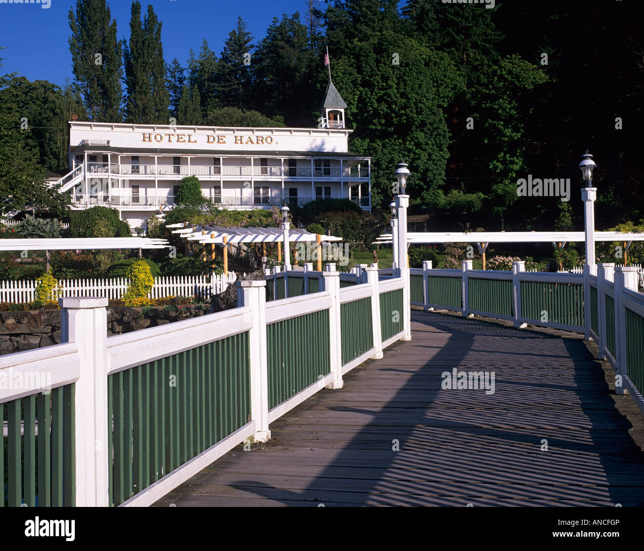 WA, San Juan Island, Roche Harbor Resort, Hotel De Haro Stockfoto