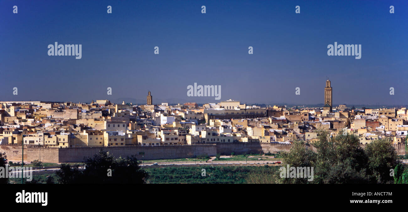 Medina bei Meknes Marokko aus in der Nähe von Hotel Transatlantique Stockfoto