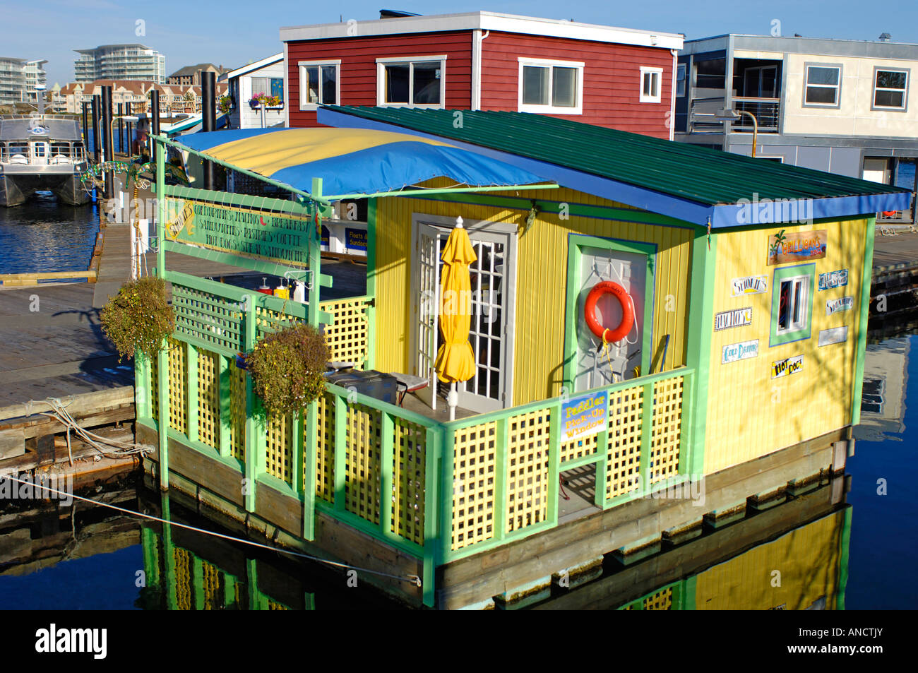 Victoria Inner Harbour Vancouver Island BC Kanada BCX 0577 Stockfoto