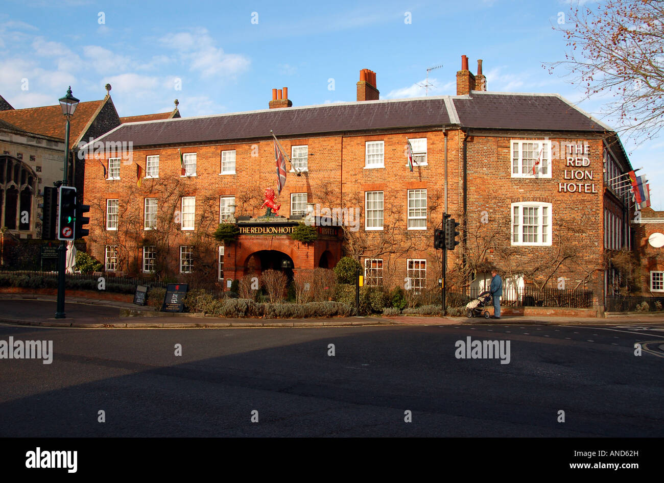 Das Red Lion Hotel in Henley, UK Stockfoto