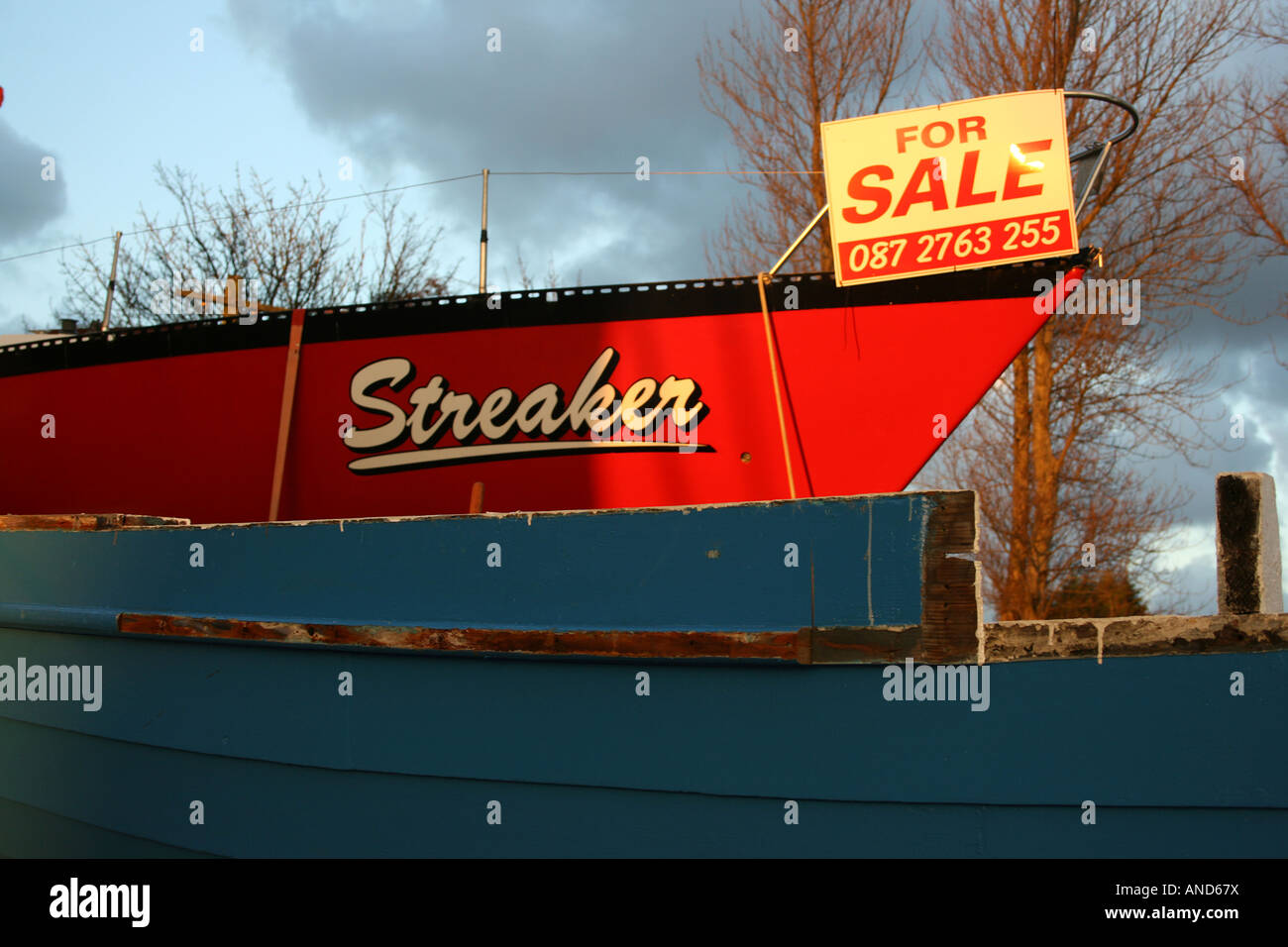 Werft am Hafen von Moville, Inishowen, Donegal, Irland Stockfoto