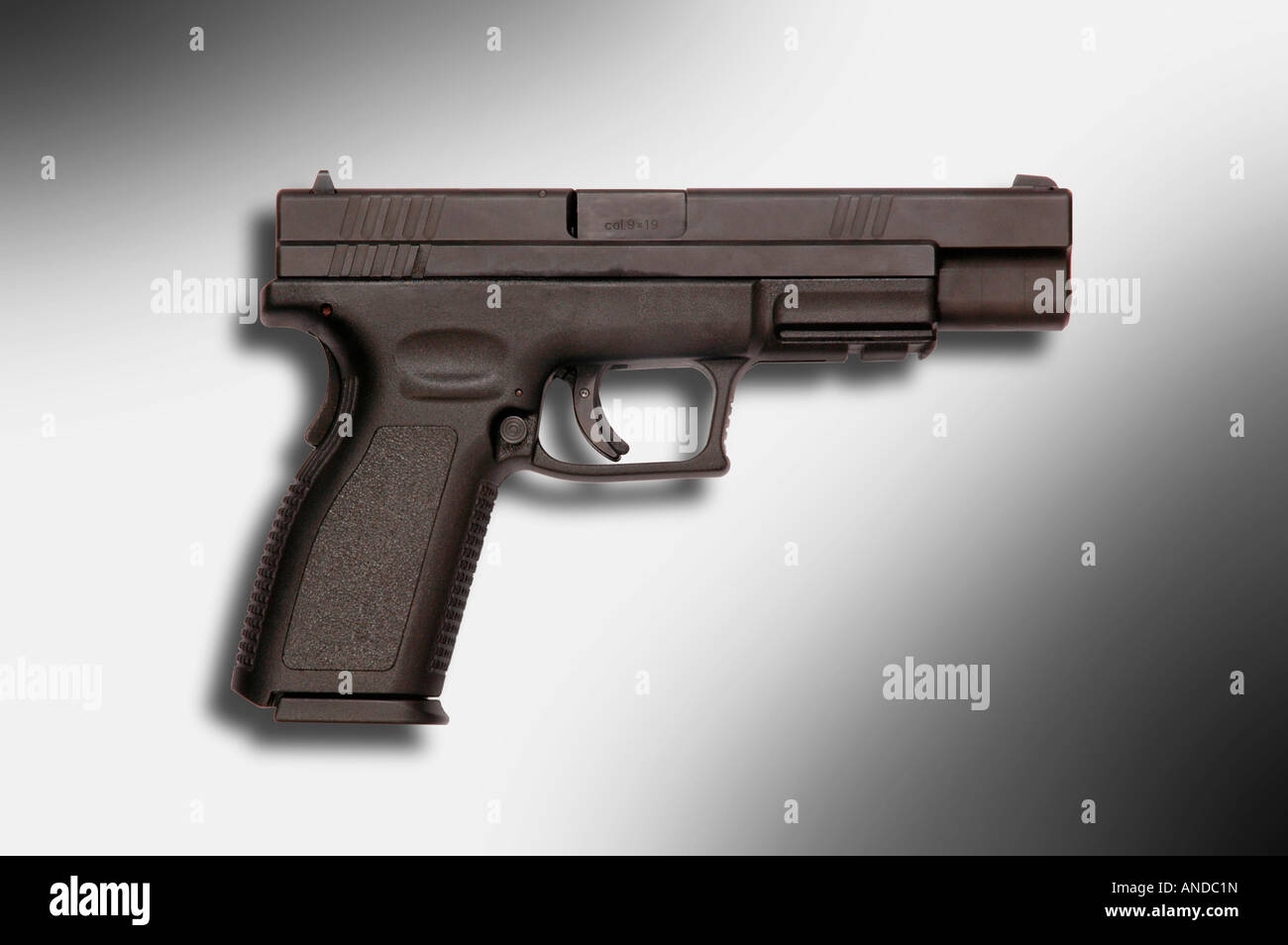 Seitenansicht einer Springfield halbautomatische Pistole Stockfoto