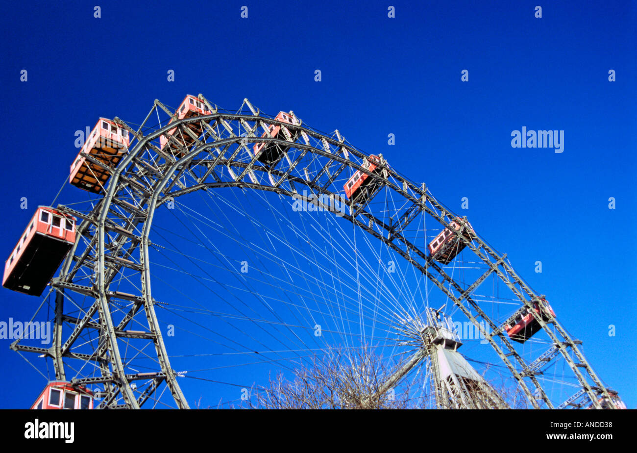 Riesenrad im Prater Park, Wien, Österreich Stockfoto