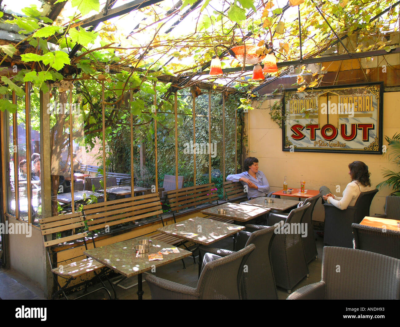 Belgien-Mechelen innen restaurant Stockfoto