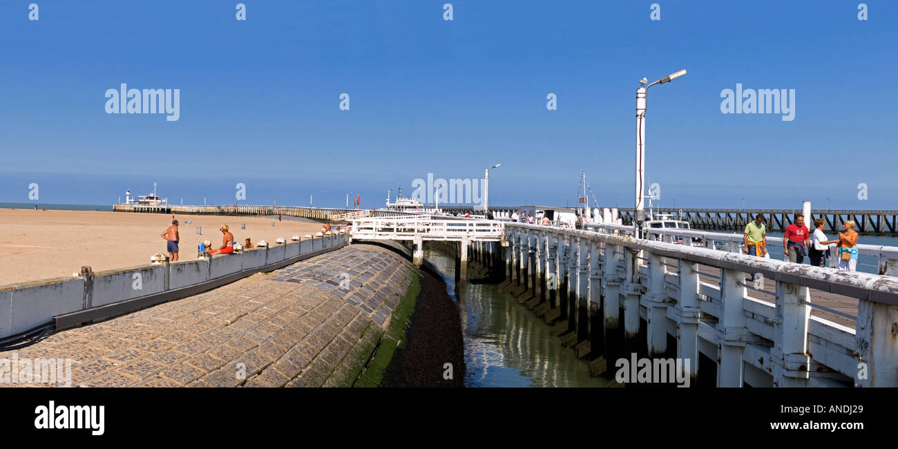 Belgium Ostend Oostende Ostende Promenade Stockfotos ...