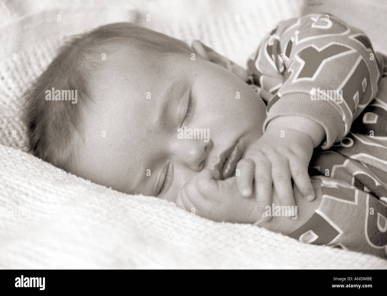 Schlafendes Baby Stockfoto