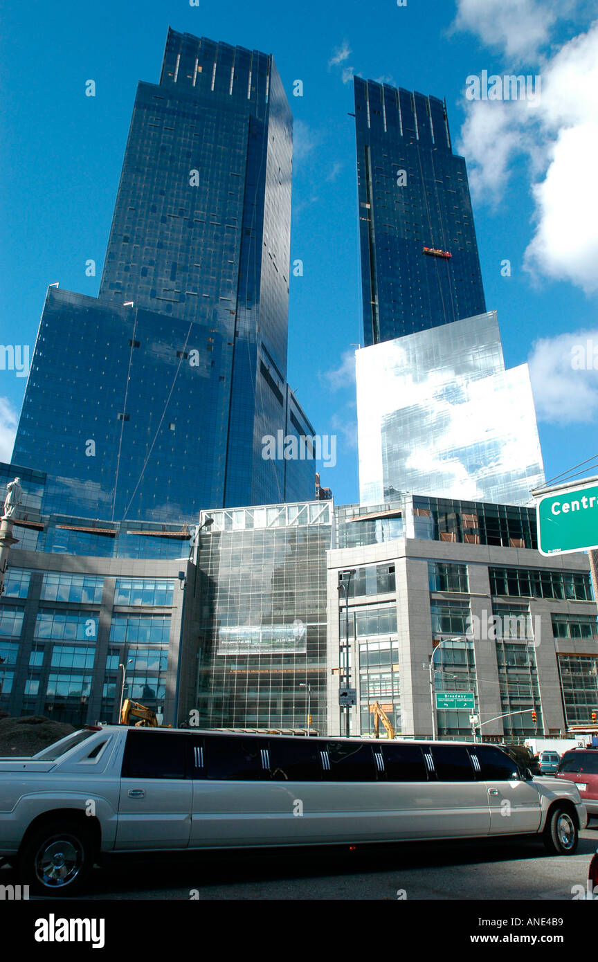Time Warner s neuen Sitz am Columbus Circle Stockfoto