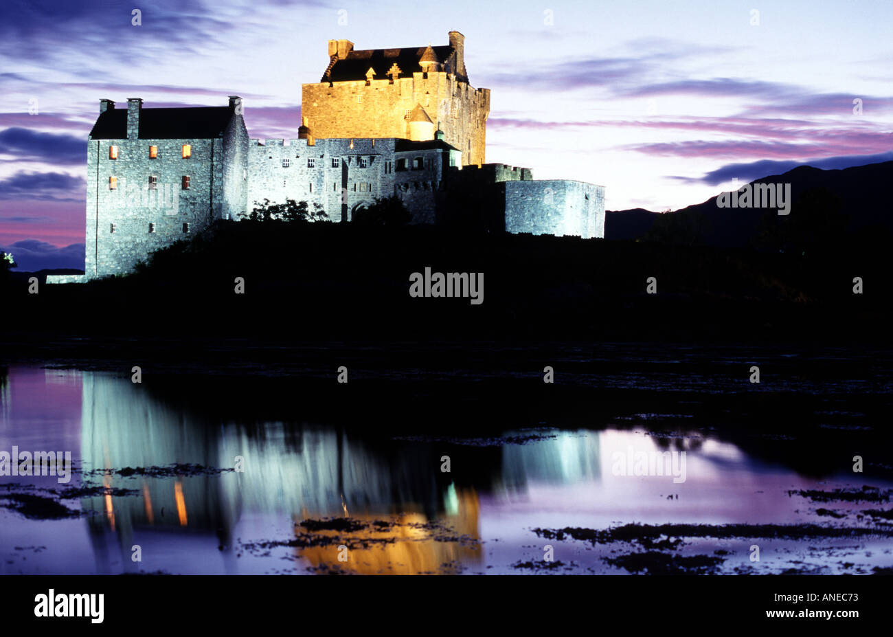 Eilean Donan "Scottish Castle" Dornie, "Kyle of Lochalsh" Stockfoto