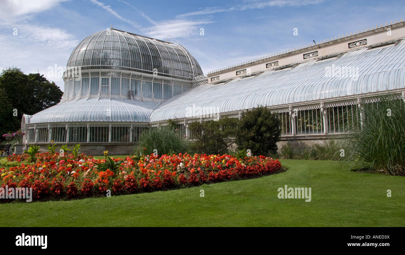 Palm House, Belfast Botanic Gardens, N. Irland Stockfoto