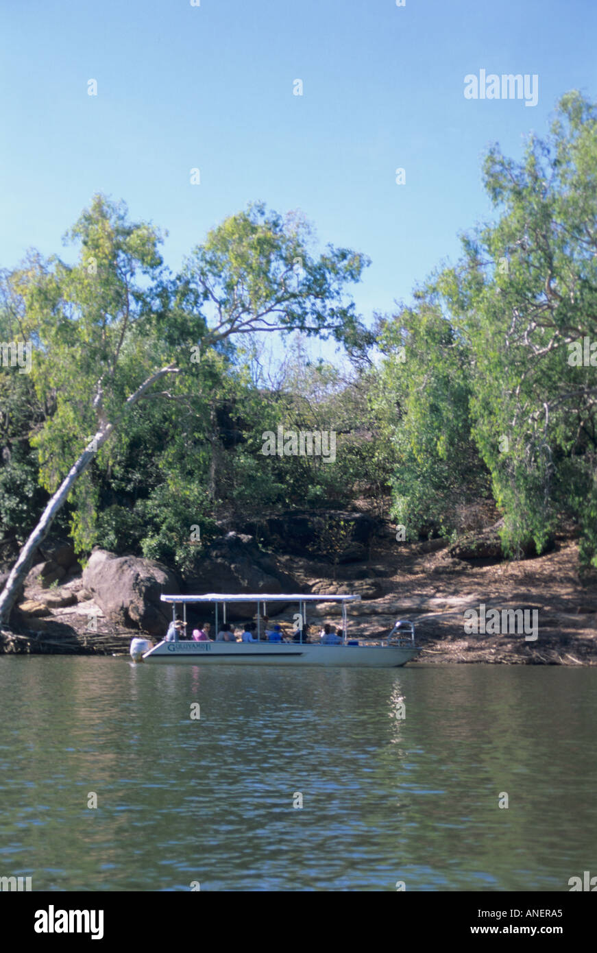 Alligator River Boat Tour, Kakadu-Nationalpark, Northern Territory, Australien. Stockfoto