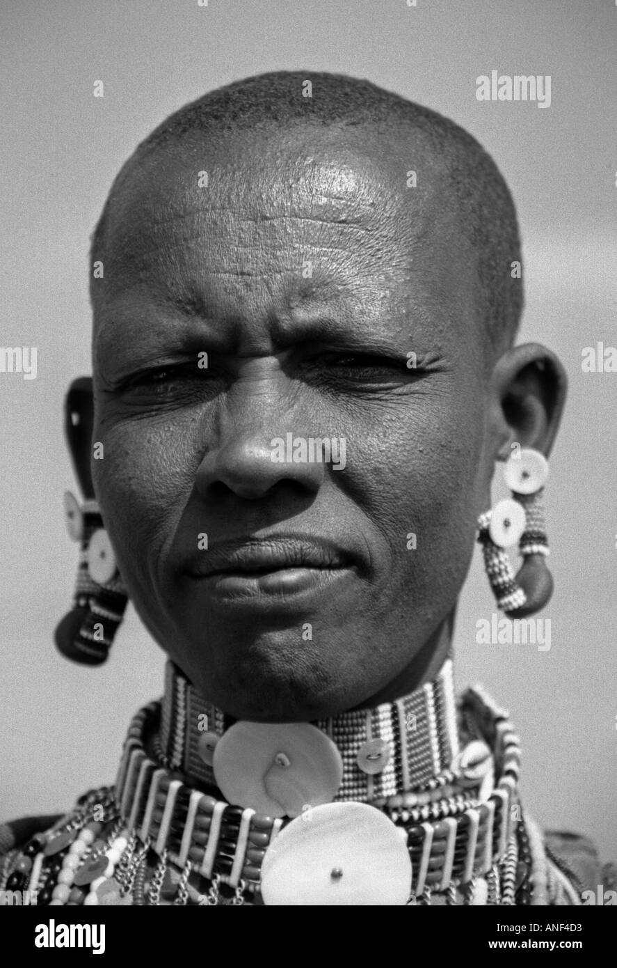 Mann, verziert mit bunten Perlenarbeiten Maasai Leute Masai Mara National Reserve Ewaso Ngiro südlichen Kenia in Ostafrika Stockfoto