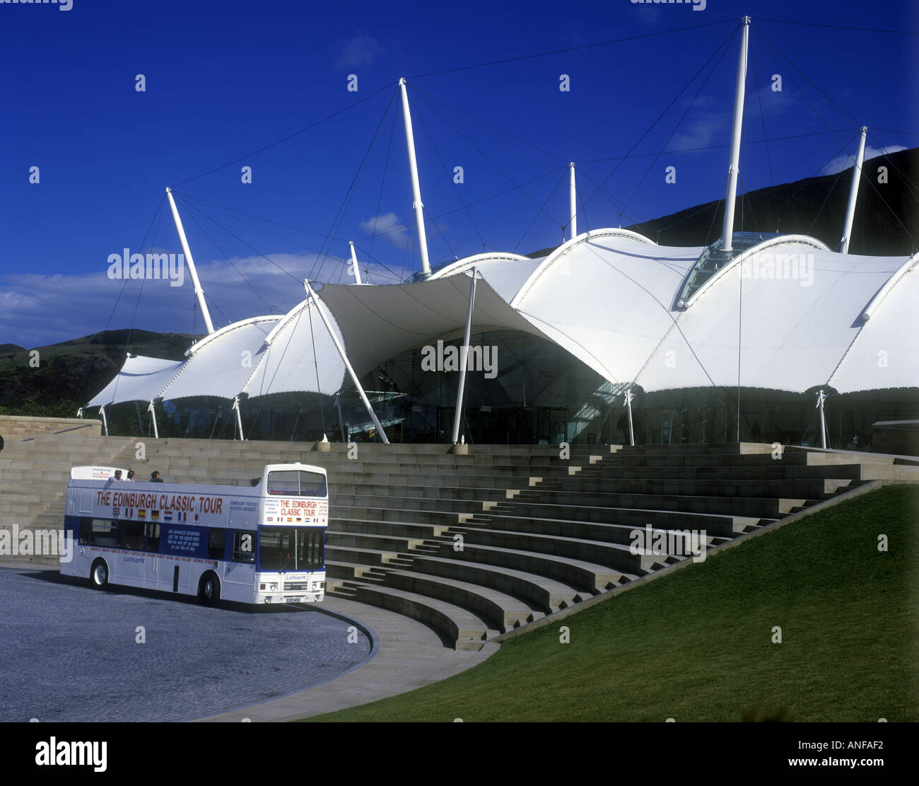 Die Dynamic Earth Ausstellung Holyrood Edinburgh Schottland Stockfoto