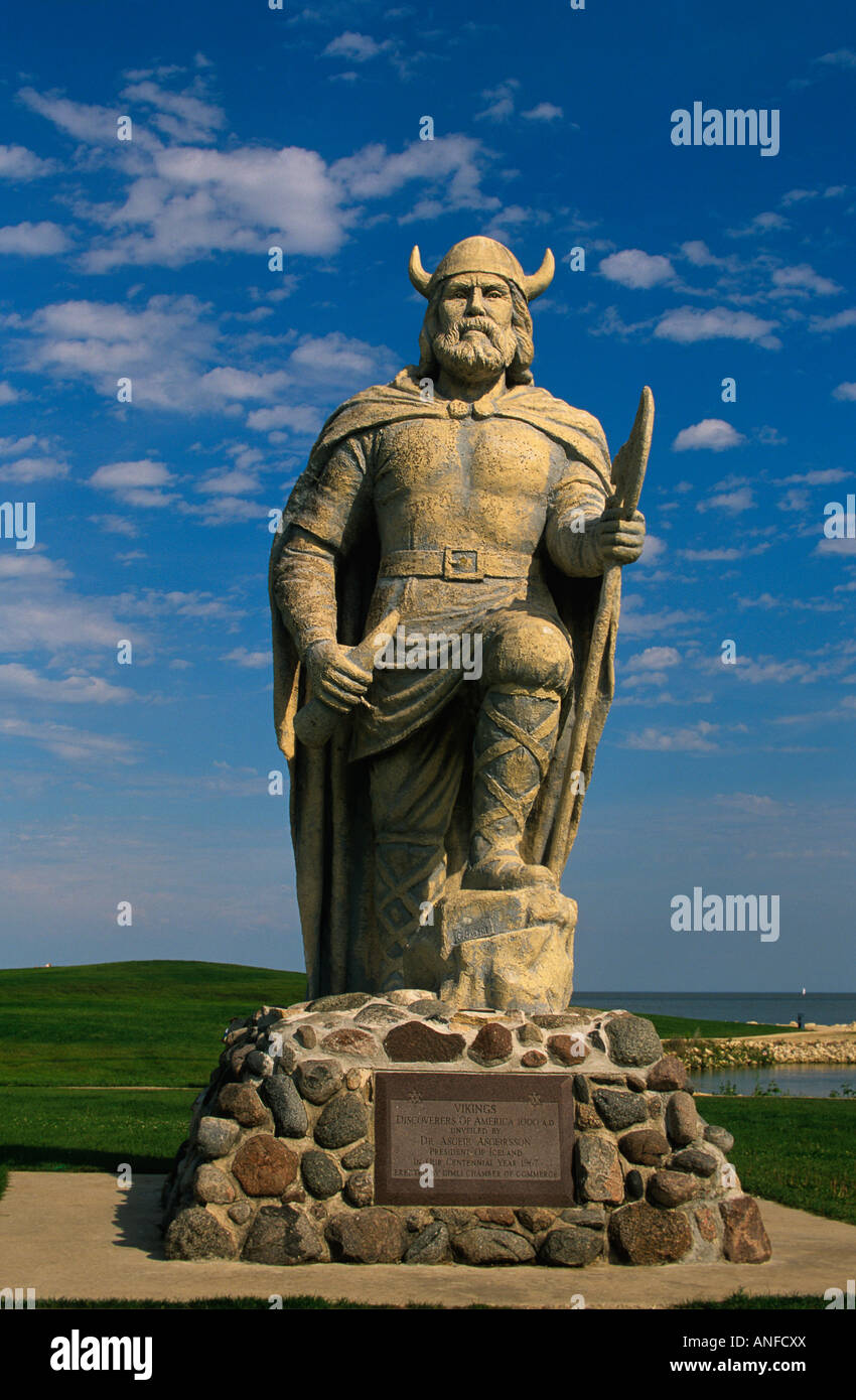 Viking-Statue, Gimli, Manitoba, Kanada Stockfoto