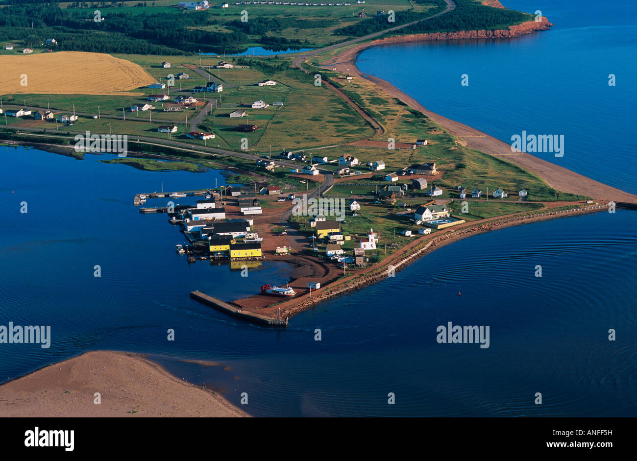 Antenne des North Rustico, Prince Edward Island, Canada Stockfoto
