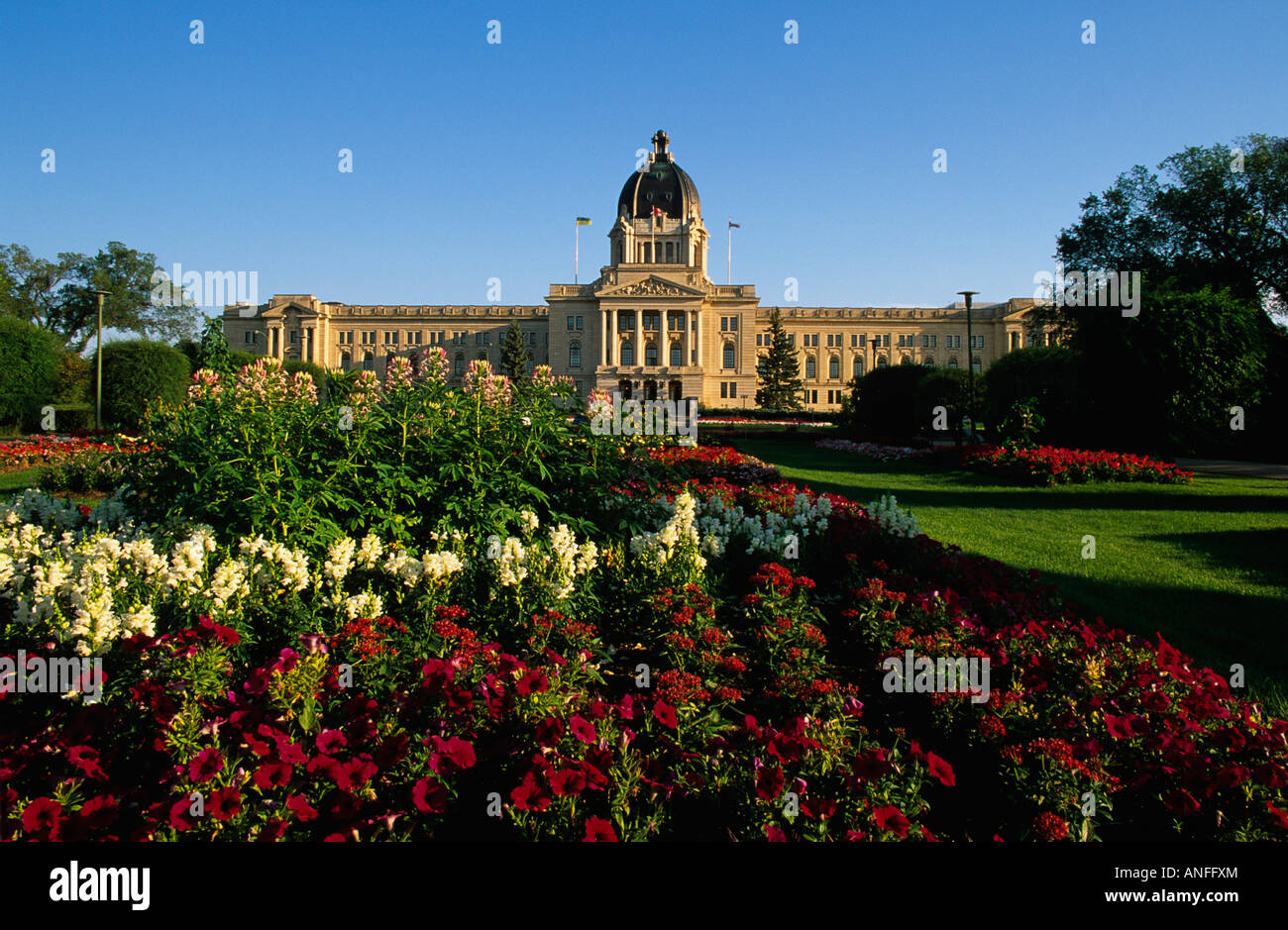Saskatchewa Parlamentsgebäude, Regina, Saskatchewan, Kanada Stockfoto