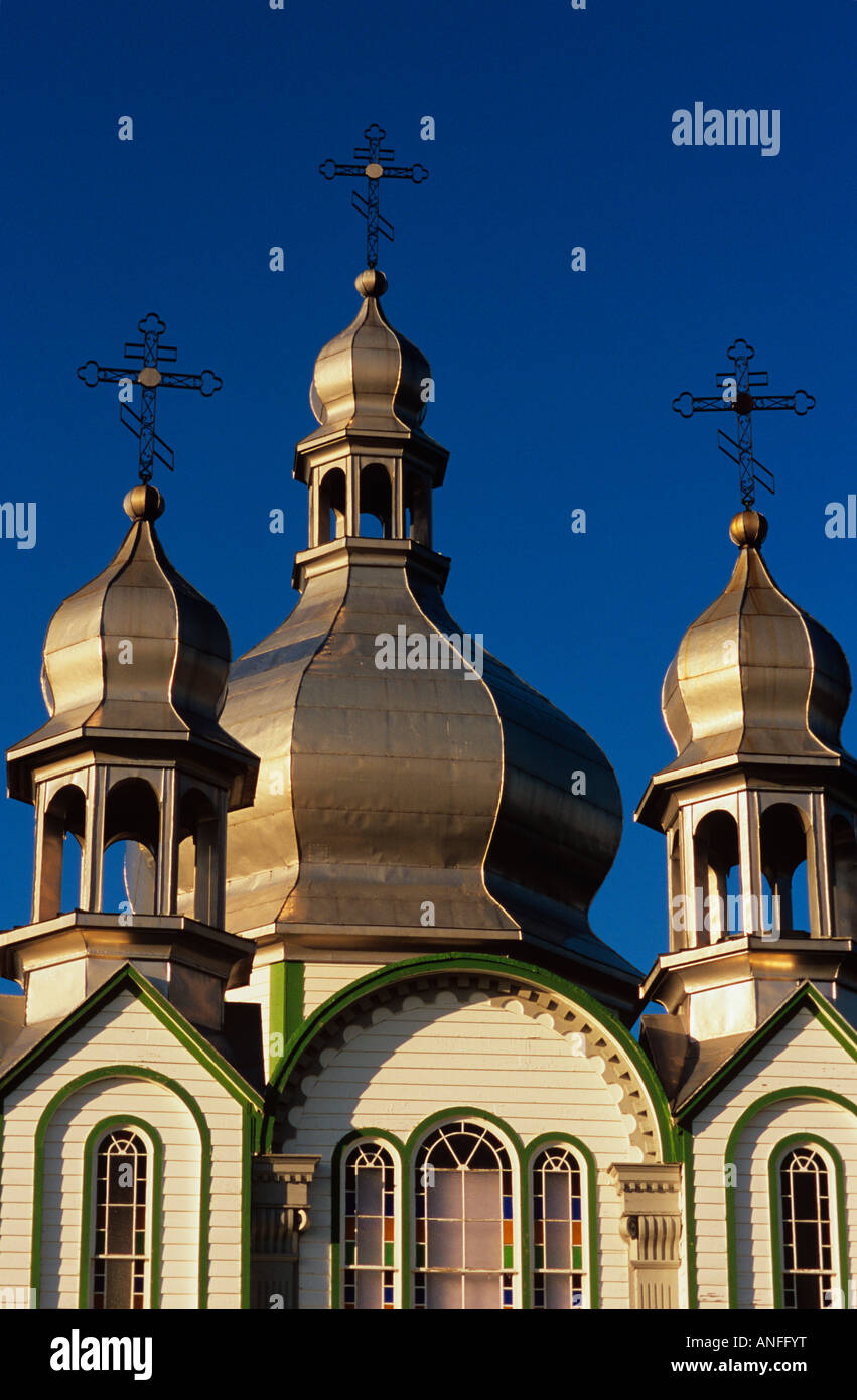Kirche in Wroxton, Saskatchewan, Kanada Stockfoto
