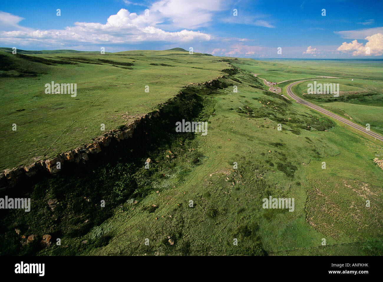 Head-Smashed-In Buffalo Jump, Alberta, Kanada. Stockfoto