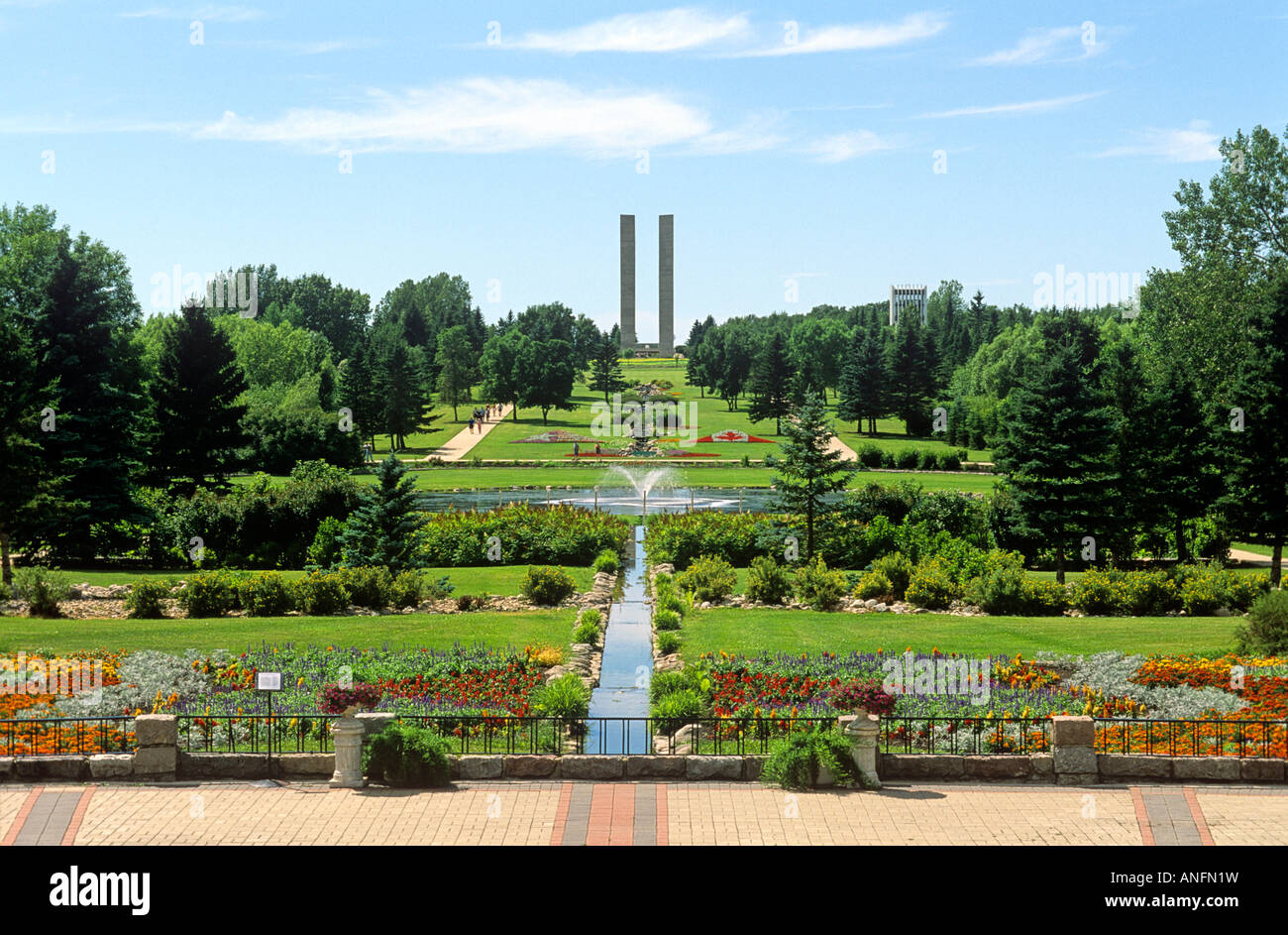 International Peace Garden, Boissevain, Manitoba, Kanada. Stockfoto