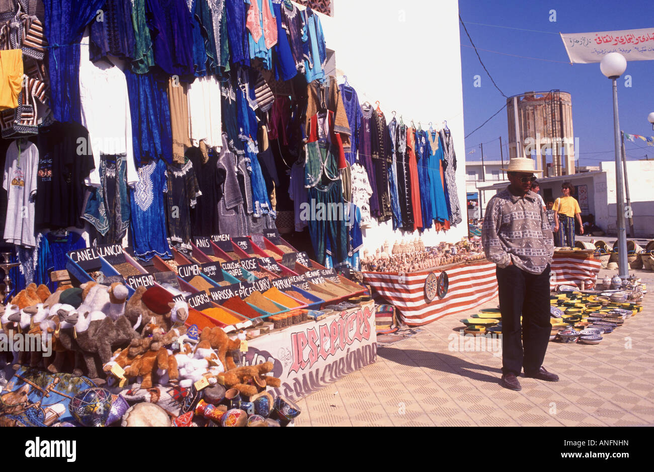 El Hamma - Tourist stall Stockfoto