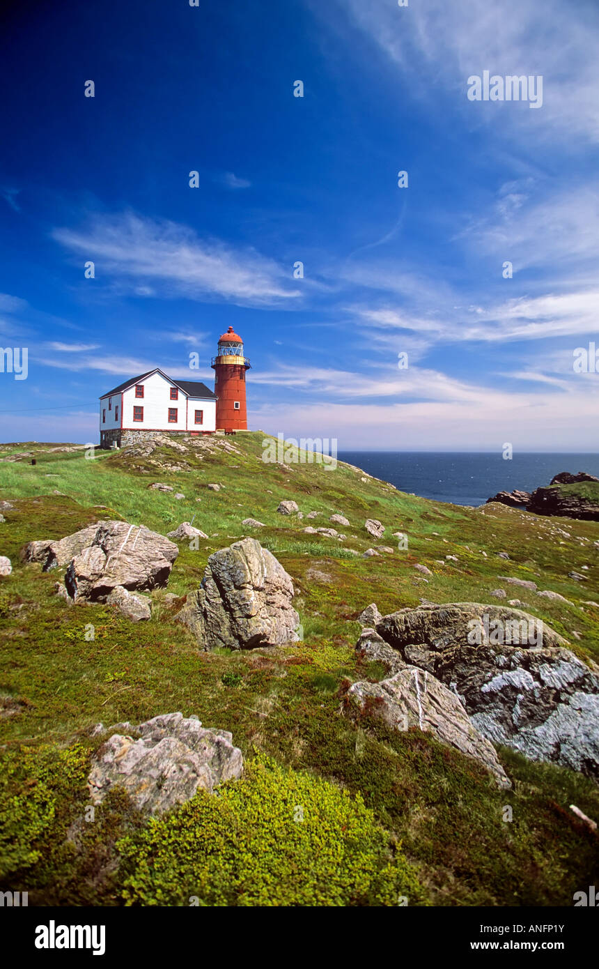 Leuchtturm am Ferryland, Neufundland und Labrador, Kanada Stockfoto