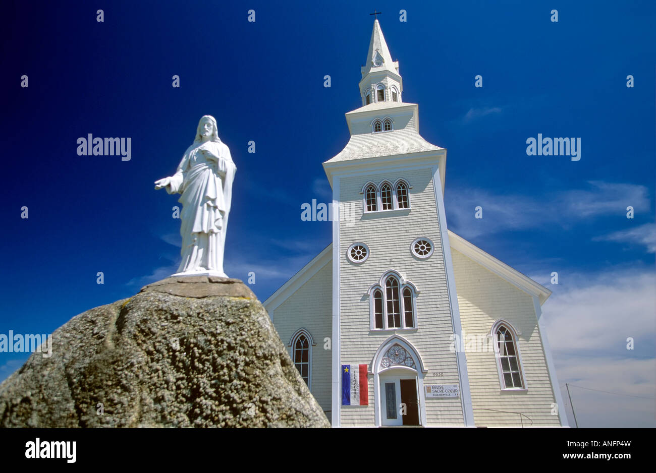 Eglise Sacre-Coeurs, Saulnierville, Nova Scotia, Kanada Stockfoto
