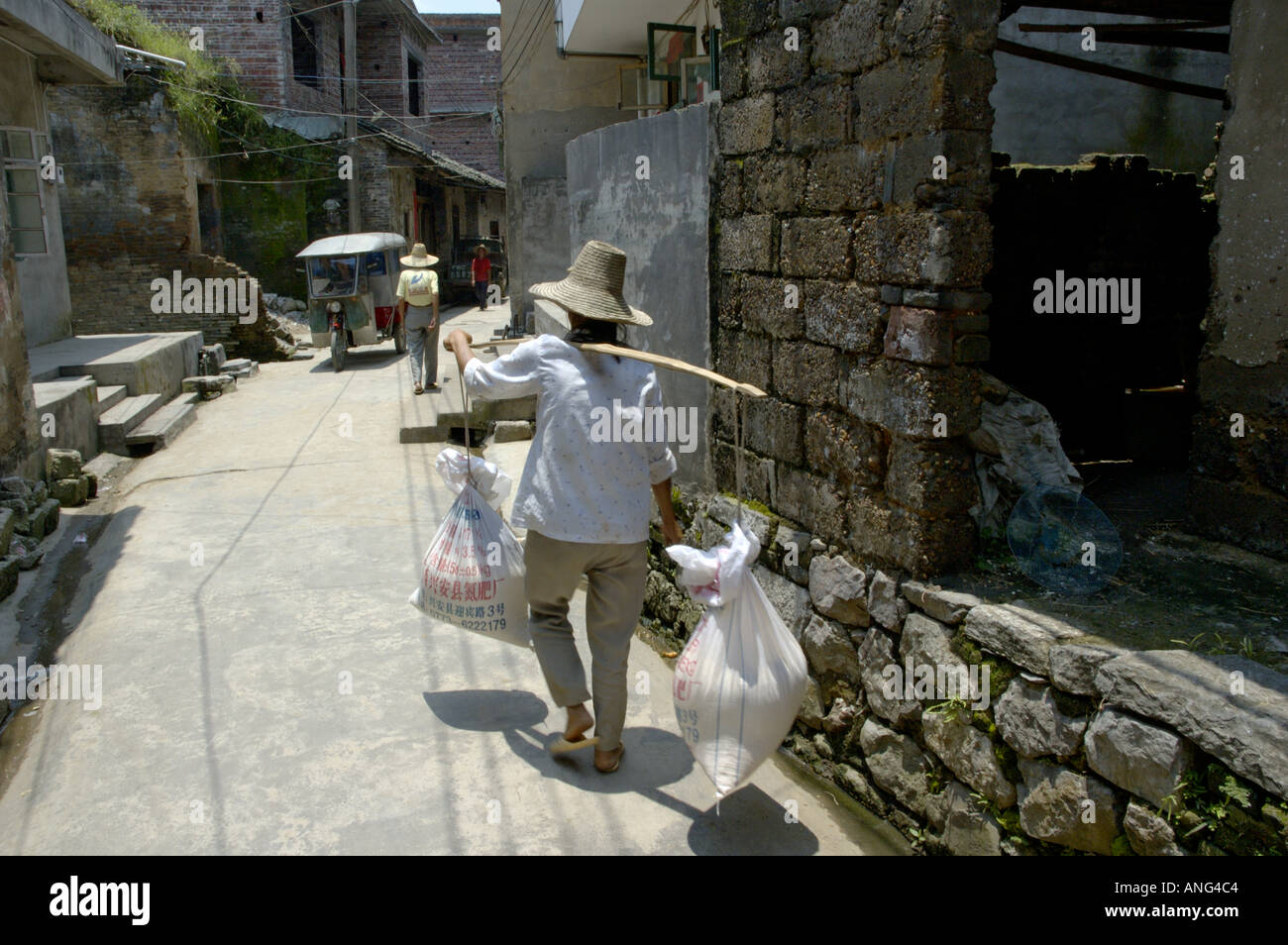 China-Guangxi-Fuli-Dorf in der Nähe von Yangshuo Stockfoto