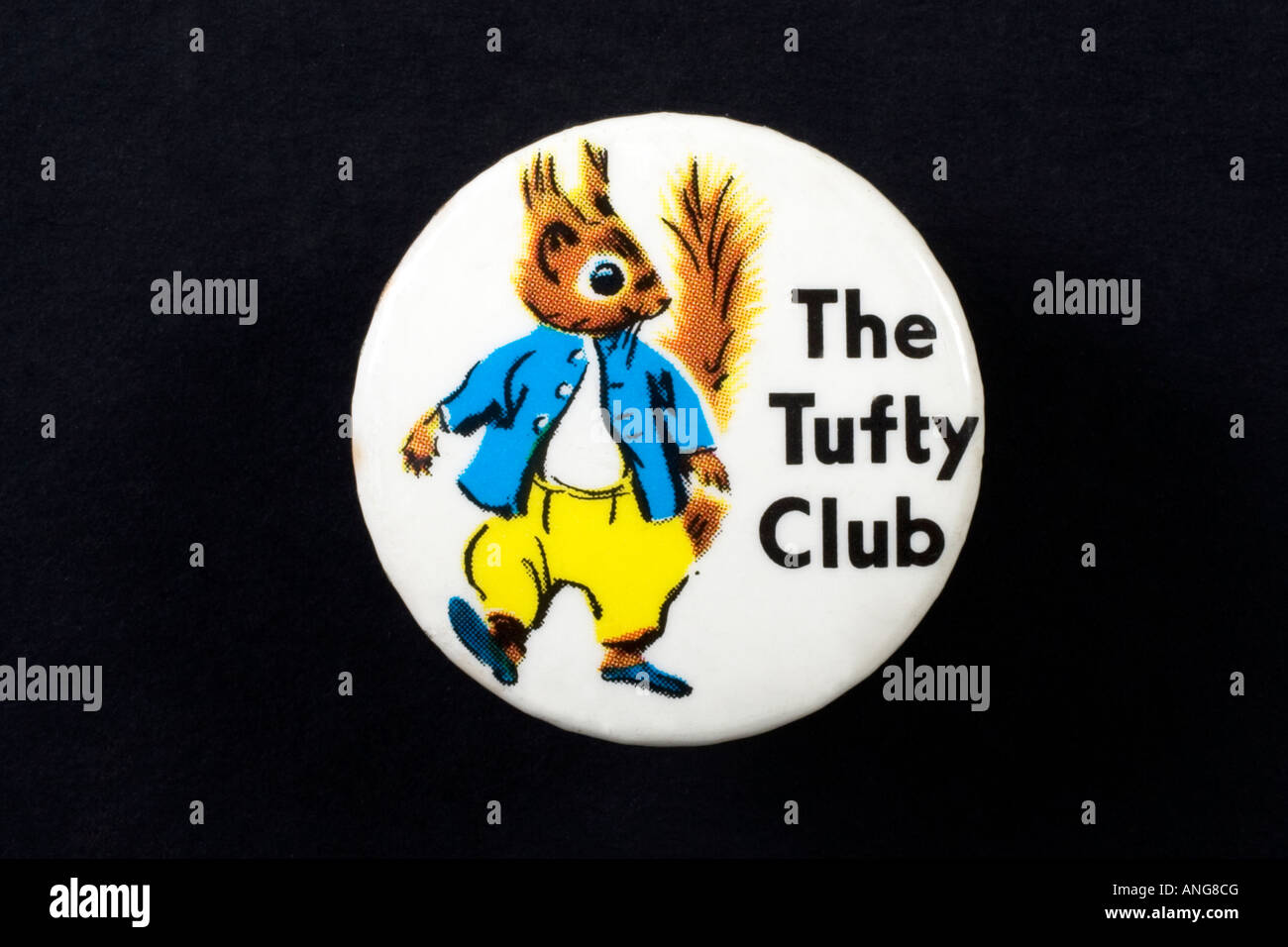 Emaille Tufty Club Pin Abzeichen aus den 60er Jahren Stockfoto