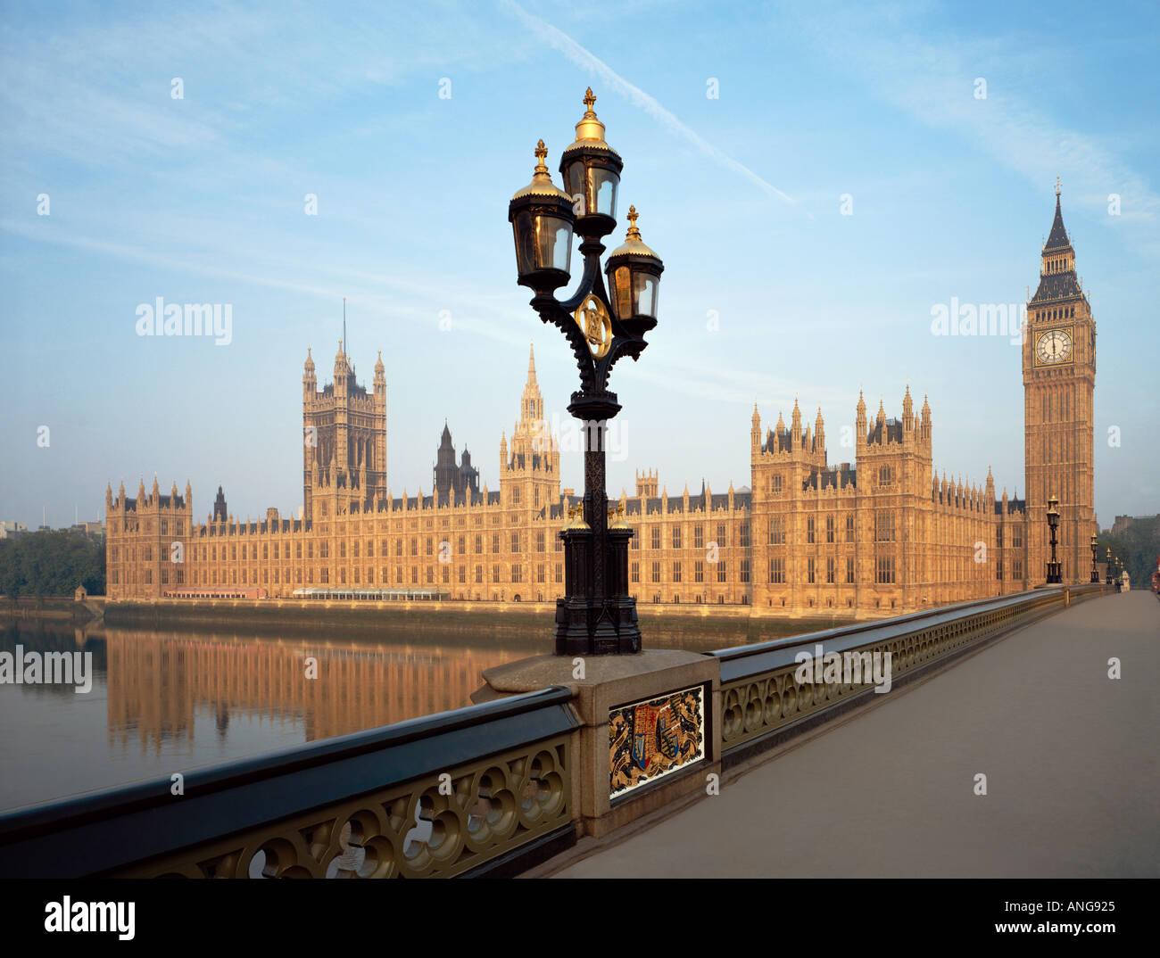 Häuser des Parlaments Westminster London England der Sitz der britischen Regierung Stockfoto