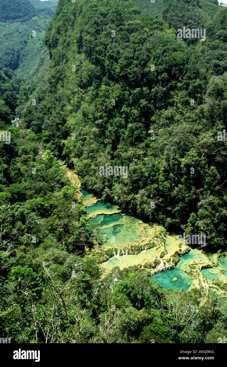 Semuc Champey, umso, Guatemala Stockfoto