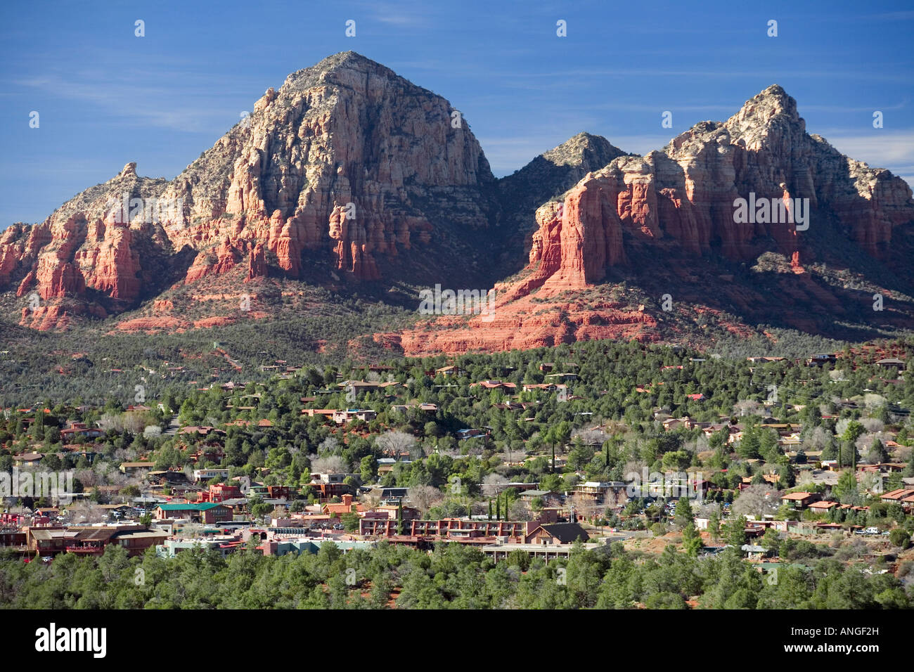 Stadt Sedona Arizona Stockfoto