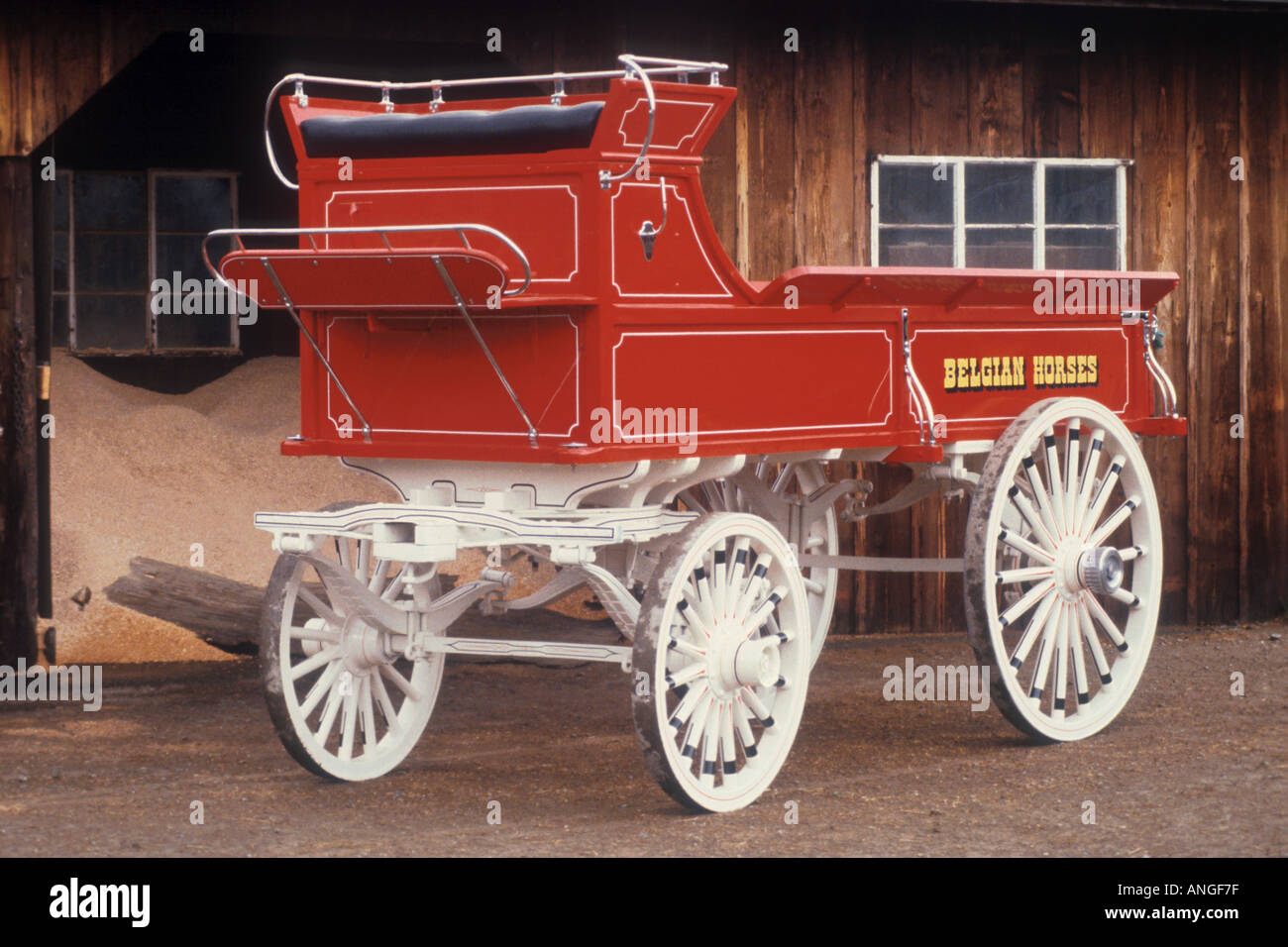 Pferd gezeichneten Wagen Stockfoto
